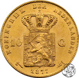 Holandia, 10 guldenów, 1877