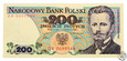 Polska, 200 złotych, 1986 DR