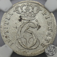 Skandynawia, Dania, 8 skillingów, 1695, NGC MS 62