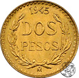 Meksyk, 2 peso, 1945