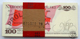 Polska, paczka bankowa, 100 x 100 złotych, 1986 PC