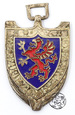 PRL, odznaka, srebrny gryf pomorski 1947