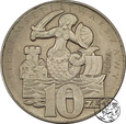 PRL, 10 złotych, 1965, VII Wieków Warszawy (gruba) PRÓBA #