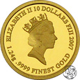 NMS, Fiji, 10 dolarów, 2007, Papież Jan Paweł I
