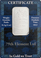79 Element, sztabka srebra, 31,1 g, Ag 999