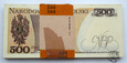 Polska, paczka bankowa, 100 x 500 złotych, 1982 FW
