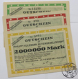 Niemcy, Frankfurt, Holzmann, LOT 1,2,5 milionów marek, 1923