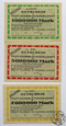 Niemcy, Frankfurt, Holzmann, LOT 1,2,5 milionów marek, 1923