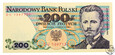 Polska, 200 złotych, 1986 DU