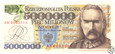 Polska, 5000000 złotych, 1995 AB, Piłsudski