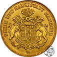 Niemcy, Hamburg, 5 marek, 1877 J, fałszerstwo