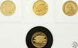 Numizmaty, repliki najcenniejszych monet, 4 szt, Ag 999