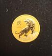Złota moneta Australijski Lunar 2022 Rok Tygrysa 1/4 oz
