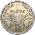 Indochiny Francuskie - 1 Piastre Piastr 1947 - Paryż - STAN !