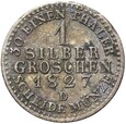 Prusy - Fryderyk Wilhelm III - 1 Srebrny Grosz 1827 D - Srebro