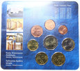 Grecja - MENNICZY SET monet EURO - rok 2004 - UNC