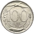 Włochy - 100 Lirów 1993 MAŁA GŁOWA TESTA PICCOLA - RZADKA - STAN !