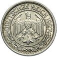 Niemcy - Weimar - 50 Reichspfennig 1927 J - NIKIEL - STAN !