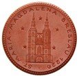Breslau Wrocław Medal 1923 Katedra Marii Magdaleny BRĄZOWA CERAMIKA