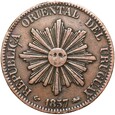 Urugwaj - 20 Centesimos Centymów 1857 - D - Lyon - STAN !