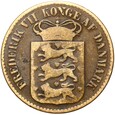 Duńskie Indie Zachodnie - Fryderyk VII - 1 Cent 1859 ♁ - RZADSZA !