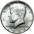 USA - 1/2 Dolara 1964 - SREBRO 900 - STAN MENNICZY