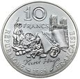 Francja - 10 Franków 1985 - VICTOR HUGO - SREBRO - STAN MENNICZY