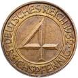 Niemcy - Weimar - 4 Reichspfennig 1932 G
