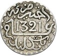 Maroko - Abdelaziz - 1/20 Riala 1903 - AH 1321 - Londyn - Srebro