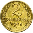 Rosja CCCP ZSRR - 2 Kopiejki 1945 - STAN !