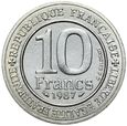 Francja - 10 Franków 1987 - CAPETIEN - SREBRO - STAN MENNICZY