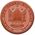 Medal 1924 MIŚNIA ORGELBAU STADTKIRCHE LOMMATZSCH - BRĄZOWA CERAMIKA