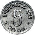 Neidenburg - Nidzica - NOTGELD - 5 Pfennig 1918 - ŻELAZO - STAN !