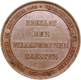 Śląsk - BRESLAU Wrocław - RATUSZ - WYSTAWA ROLNICZA medal 1845 LOOS
