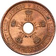 Kongo Belgijskie - Leopold II - 5 Centymów 1888 - STAN !