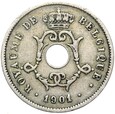 Belgia - Leopold II - 10 Centymów 1901 - Bruksela - RZADSZA - STAN !