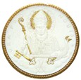 Medal 1921 - BISKUPSTWO MIŚNIA 967-1921 - BIAŁA CERAMIKA - ZŁOCONA