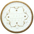 Medal 1921 - BISKUPSTWO MIŚNIA 967-1921 - BIAŁA CERAMIKA - ZŁOCONA