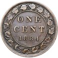 Kanada - Wiktoria - 1 Cent 1884 - Londyn - STAN !