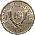 Uganda - 10 Centów 1970 - RZADSZY ROCZNIK - STAN !
