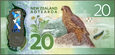 Nowa Zelandia - 20 dolarów 2016 * Elżbieta II * nowe! polimer