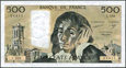 Francja - 500 franków 1987 * P156f * Blaise Pascal