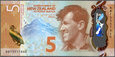Nowa Zelandia - 5 dolarów 2015 * Sir Edmund Hillary * nowe! polimer