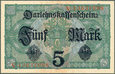 Niemcy - Cesarstwo - 5 marek 1917 * P56b * Ros54c * stan bankowy