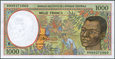 Central African States - 1000 franków CFA 1999 * P302Ff * RŚA