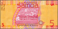 Samoa - 5 tala ND/2012 * P38 * nowa seria