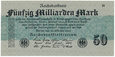Niemcy - Rep. Weimarska - 50 miliardów marek 1923 * P125a * Ros122b