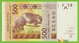 AFRYKA ZACHODNIA NIGER 500 Francs 2016 P619He B120He H UNC