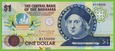 BAHAMY 1 Dollar 1974(1992) P50a B315a B UNC