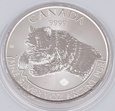 Srebrna moneta 1 oz Ag999, Kanada: Grizzly 2019